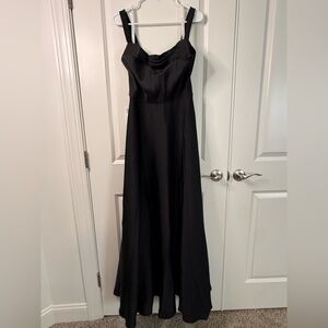 Azazie Black Maxi Dress